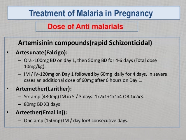 Chloroquine Dosage In Pregnancy
