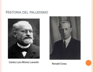 HISTORIA DEL PALUDISMO
Carlos Luis Alfonso Laverán
Ronald Cross
 