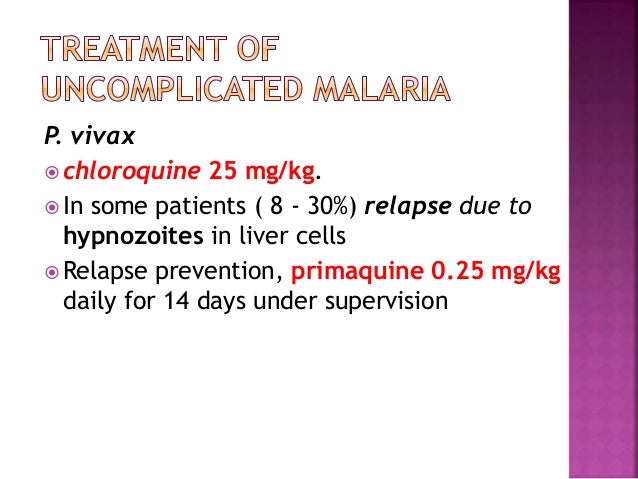 Malaria recent guidelines who 2015 & indian 2014