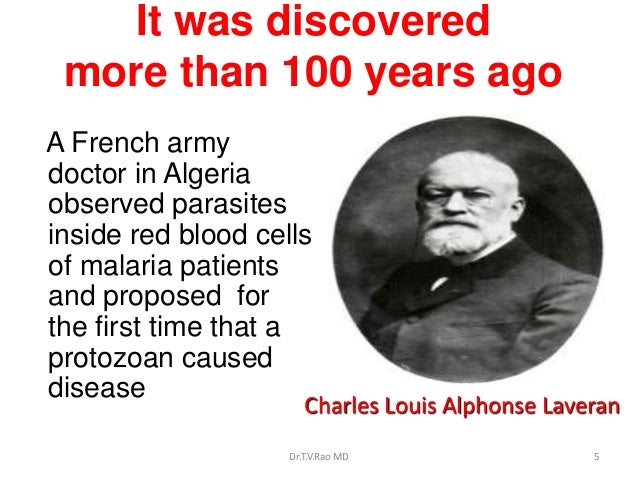 When was malaria first discovered?