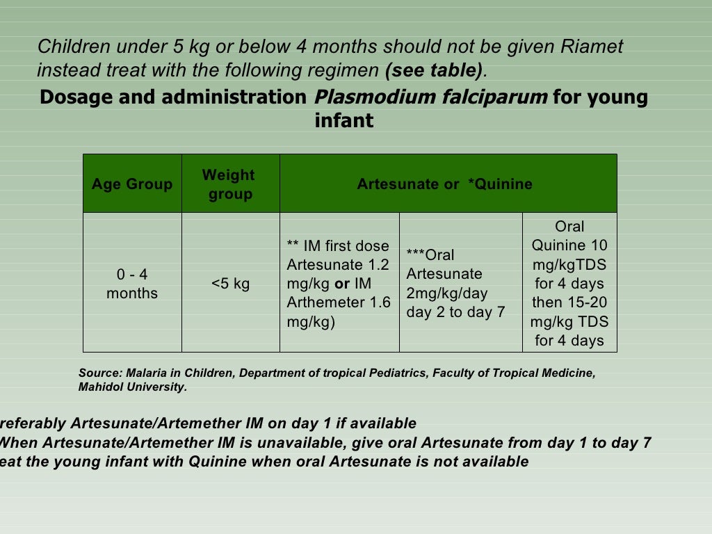 Malaria treatment guideline 2012
