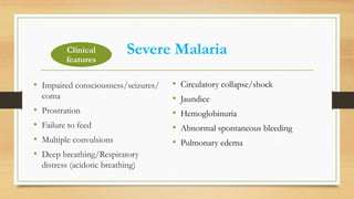 Malaria in Children: Epidemiology, Diagnosis, and Treatment | PPTX
