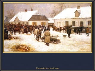 The market in a small town