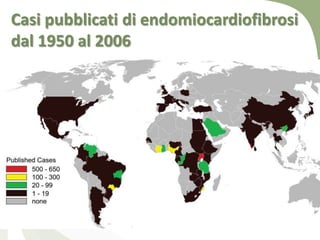 Casi pubblicati di endomiocardiofibrosi
dal 1950 al 2006
 