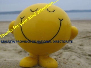 MALATYA PROVINCE OF NATIONAL DIRECTORATE 
50 
