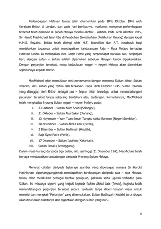 sejarah kertas 3 malayan union
