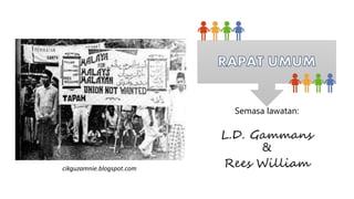 cikguzamnie.blogspot.com
Semasa lawatan:
L.D. Gammans
&
Rees William
 