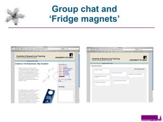 Group chat and ‘Fridge magnets’ 