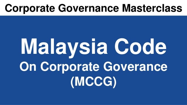 Malaysia Code On Corporate Governance