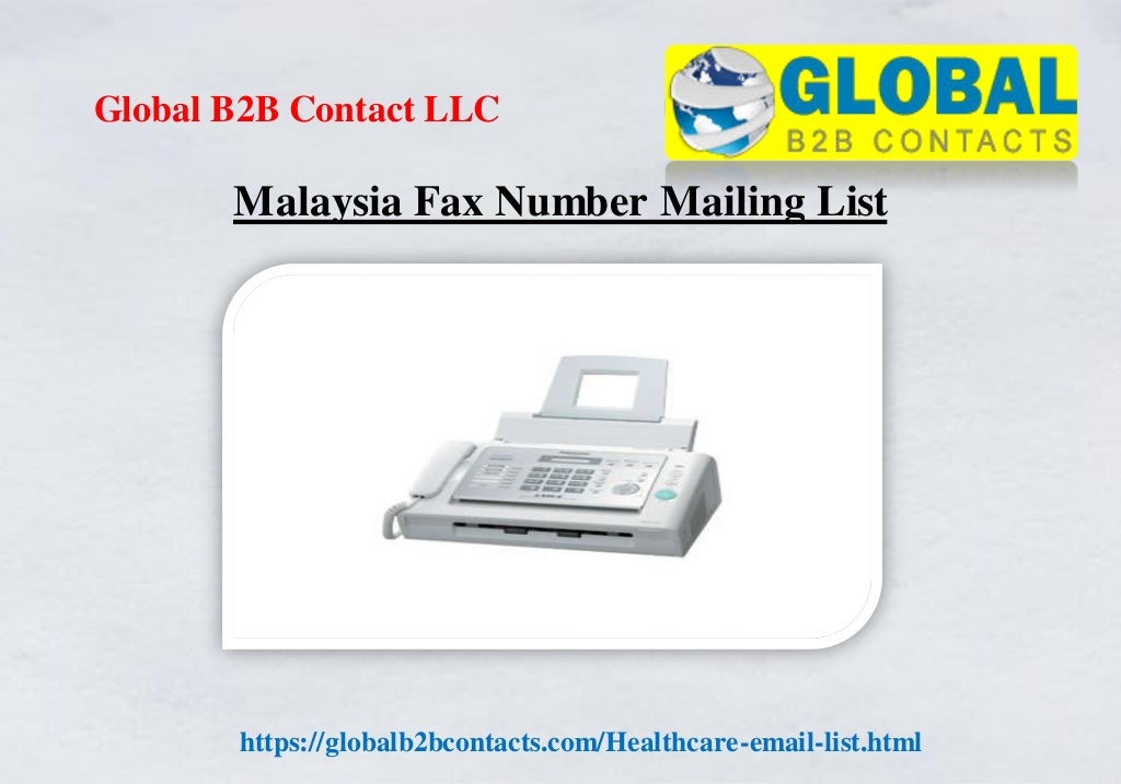 Malaysia fax number mailing list