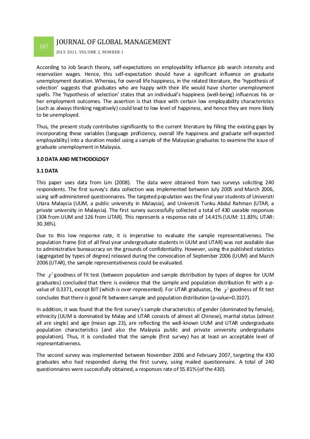 unemployment in malaysia journal