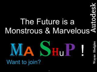 The Future is a Monstrous & Marvelous  M A S H u P  ! Want to join? Wayne  Hodgins 