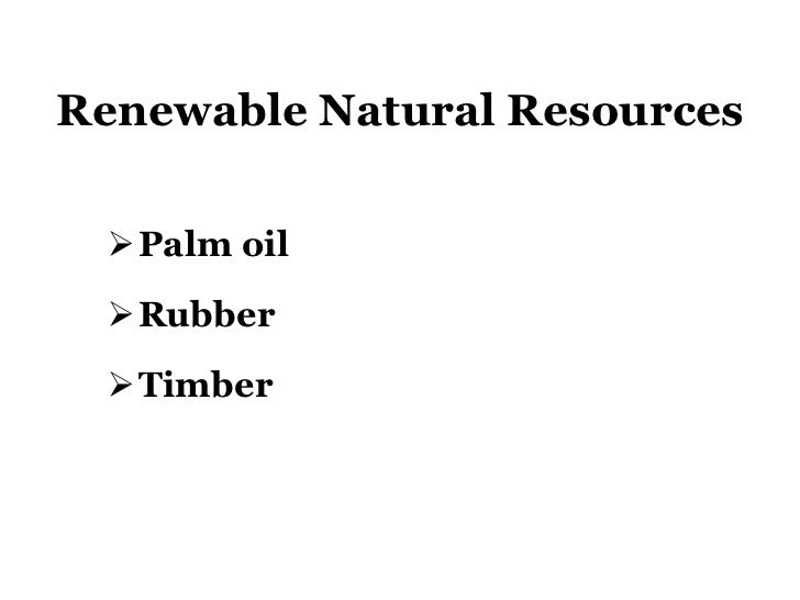 Malaysia Natural Resources