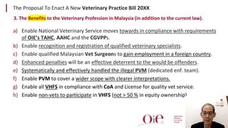 Malaysian Veterinary Council - Presentation | PDF
