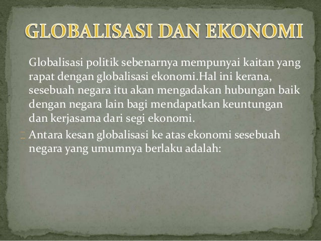 Malaysia Pada Era Globalisasi