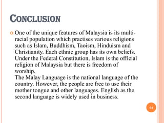 Malaysia Religion and Language | PPTX