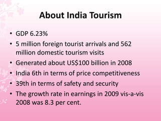 Malaysia vs india tourism | PPT