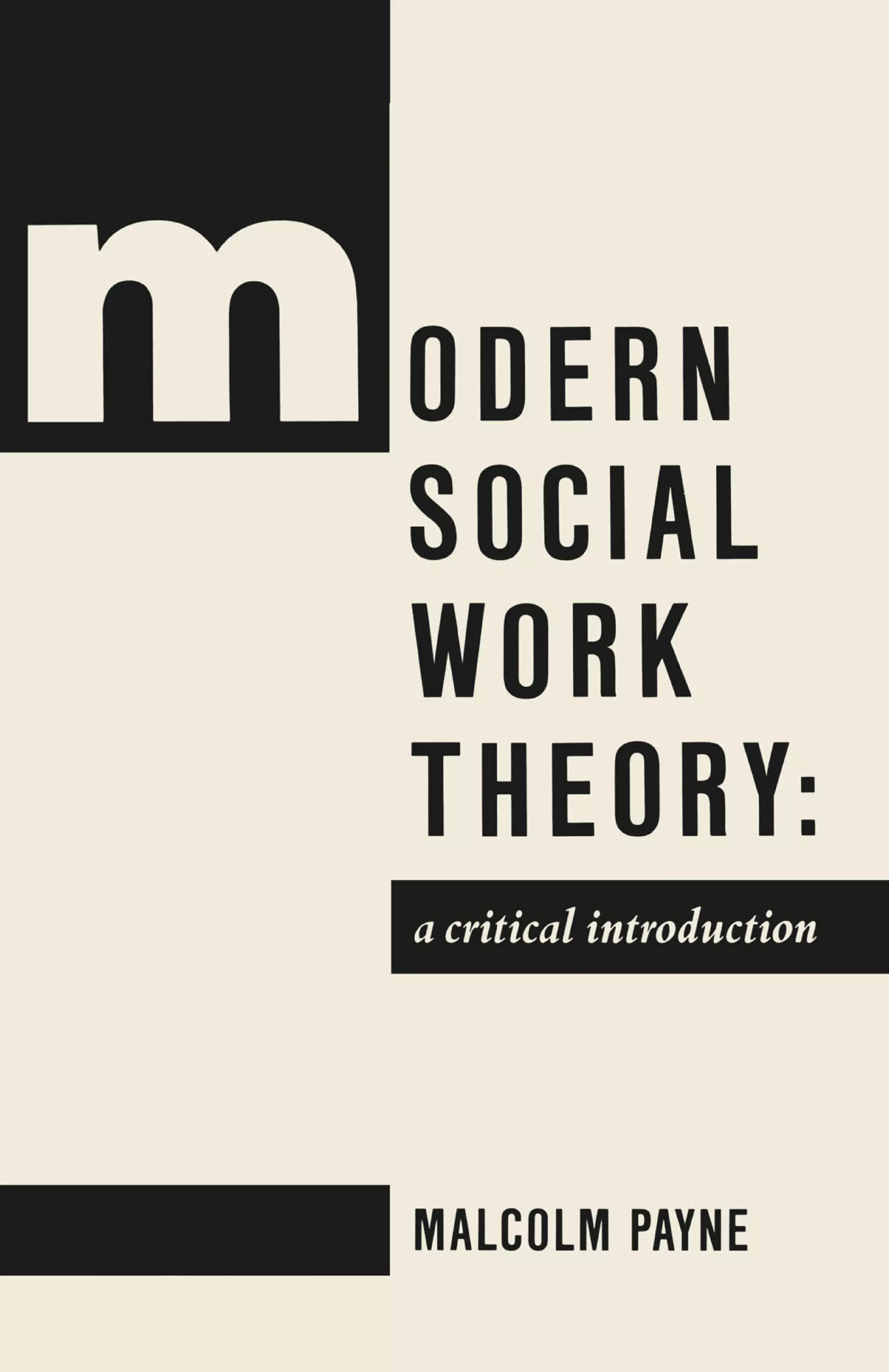 Modern Social Work Theory 1st Edition - Malcolm Payne | PDF