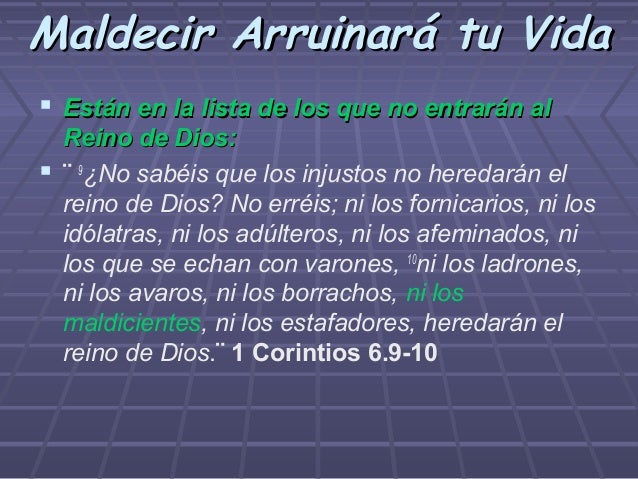 Maldecir Arruinará Tu Vida