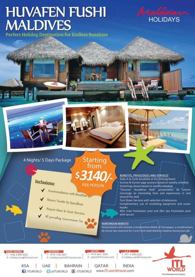 maldives travel flyer