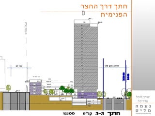 5649'‫א‬
‫לובל‬ ‫יונתן‬
‫אדריכל‬
‫החצר‬ ‫דרך‬ ‫חתך‬
‫הפנימית‬
 