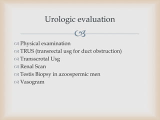 Vasogram Male infertility by Dr. Preksha Jain | PPTX