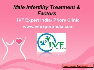 Male Infertility Treatment &
Factors
IVF Expert India- Priory Clinic
www.ivfexpertindia.com

www.ivfexpertindia.com
www.ivfexpertindia.com

 