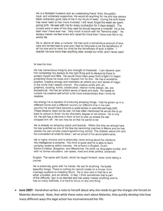 Malenko v handrahan timeline | PDF