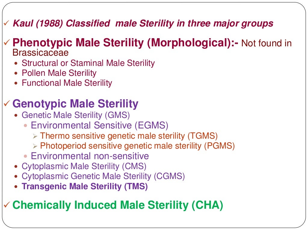 Male sterility