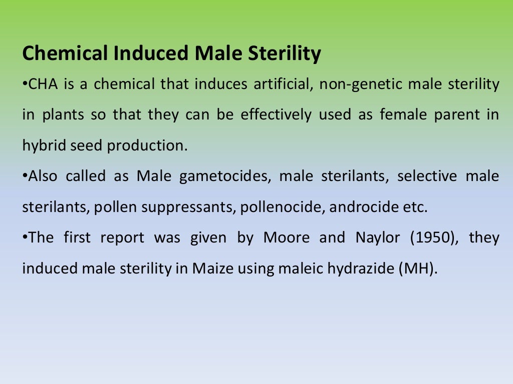 Male sterility