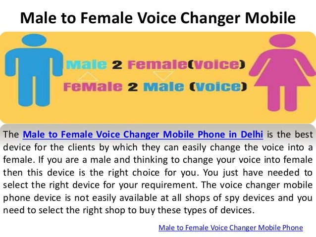 male to female voice converter during call