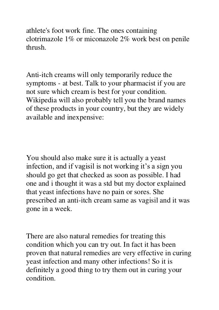 Male yeast infection the best more effective way to cure a yeast