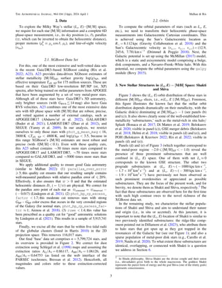 2. Data
To explore the Milky Way’s stellar (Lz, E)−[M/H] space,
we require for each star [M/H] information and a complete ...