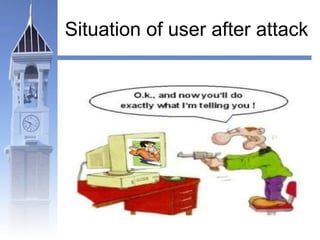 Situation of user after attack 
 