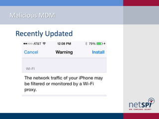 Malicious MDM
Recently Updated
 
