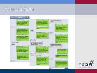 Malicious MDM
 