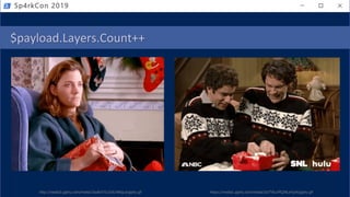 $payload.Layers.Count++
• PowerShell logging
• Module
• ScriptBlock
• Transcription
Sp4rkCon 2019
http://media3.giphy.com/media/3oz8xY7LU16LHkfqLe/giphy.gif https://media1.giphy.com/media/3o7TKLlrPQJNLeYjo4/giphy.gif
 