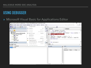 Malicious Word Document Analysis | PDF