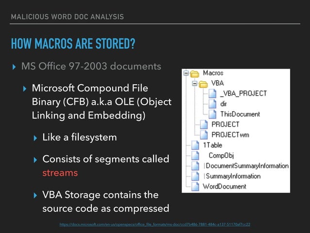 Malicious Word Document Analysis | PPT