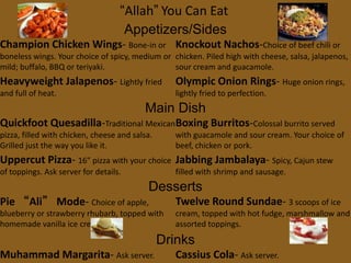 “Allah” You Can Eat