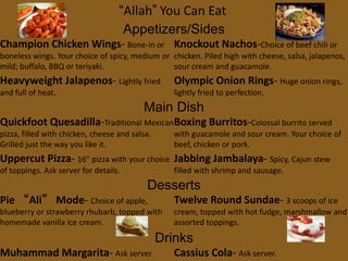 “Allah” You Can Eat