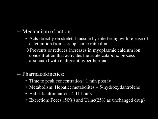 Malignant Hyperthermia And Dantrolene Sodium