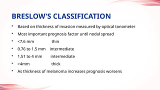 Comprehensive Clinical Presentation and Classification of Malignant ...