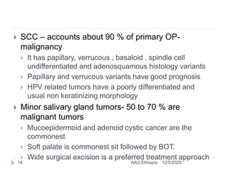 Malignant neoplasm of oropharynx | PPTX