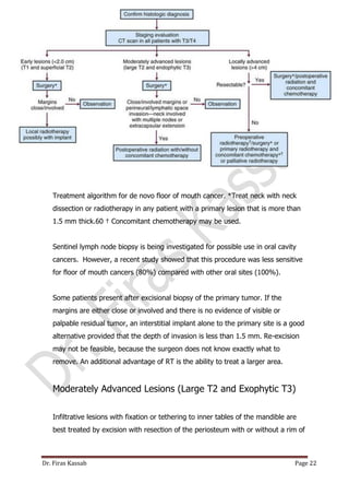 Malignant neoplasms of the oral cavity | PDF