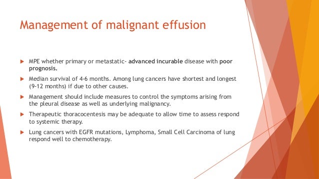 Malignant pleural effusions