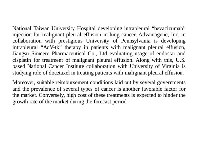 Malignant Pleural Effusion Treatment Market Trends