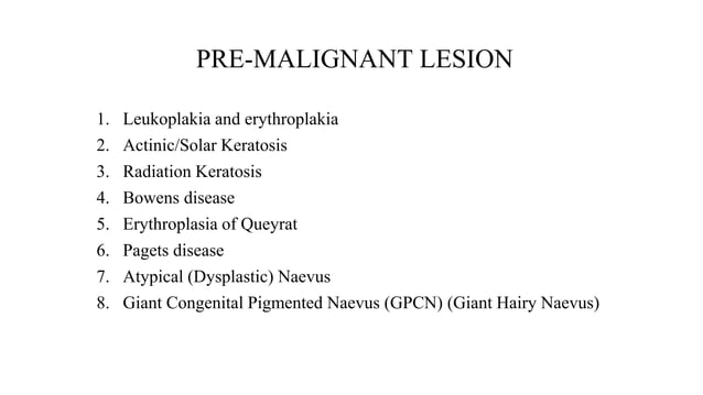 Malignant skin lesions | PPTX | Skin and Dermatology | Diseases and ...