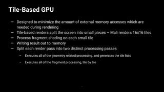 [Unite Seoul 2019] Mali GPU Architecture and Mobile Studio | PPTX