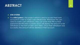 A T M (Automated Teller Machine) | PPTX